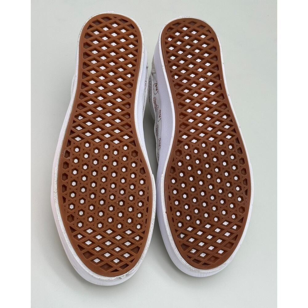 Vans Old Skool ComfyCush White Skull Sneakers Suede Low Top Size 10.5 - Picture 7 of 10